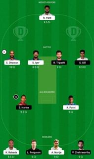 KKR vs DC IPL Dream11 Fantasy Tip #1